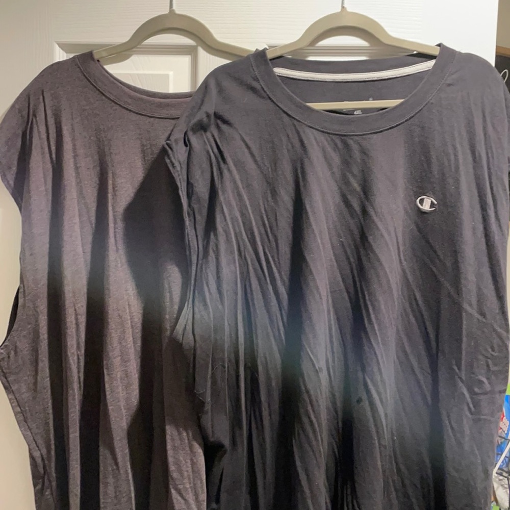 Two - Champion men’s tank tops black & gray 4XL